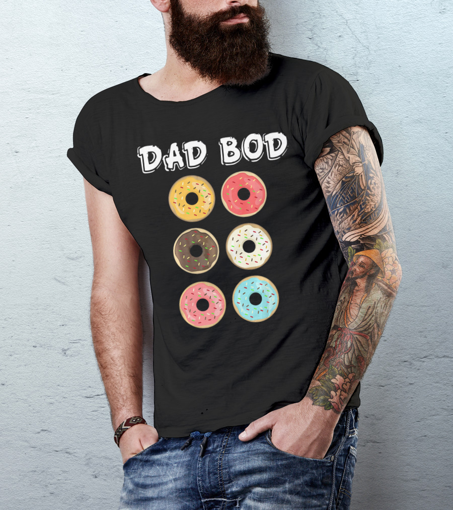 Dad Bod Donuts Father's Day Mens Fat Humor T-Shirt