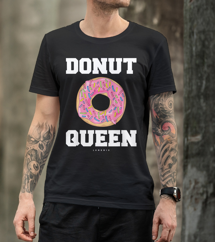 Donut Queen Pink Frosted Sprinkles Lumomix T-Shirt