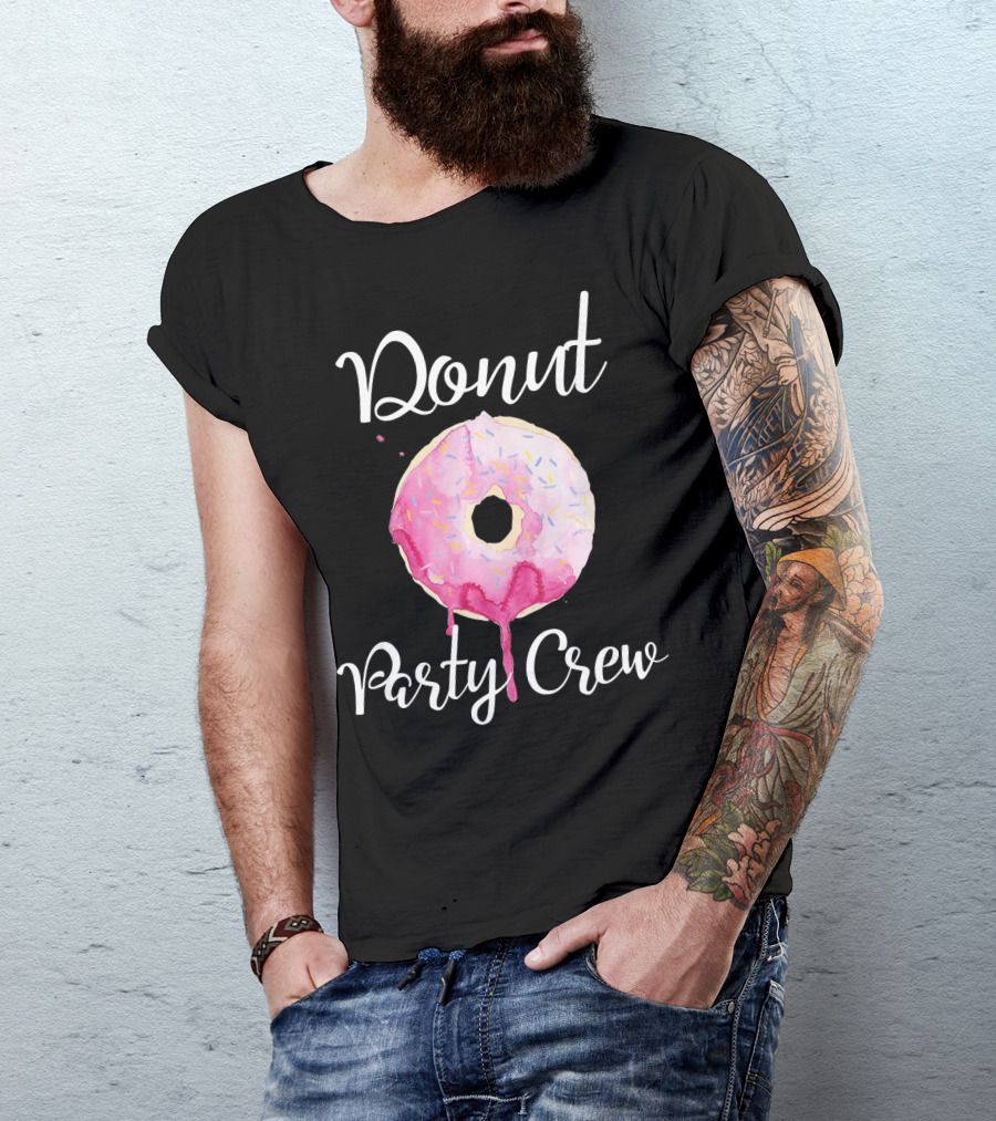 Donut Party Crew Donut Birthday T-Shirt