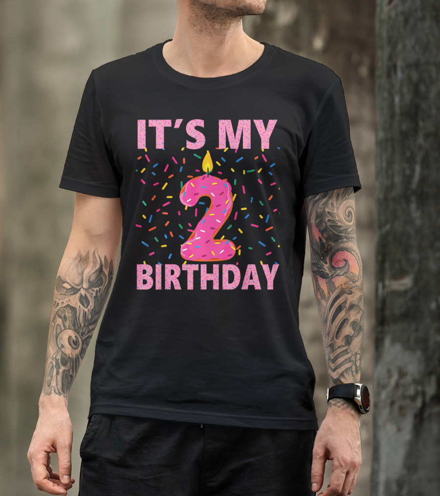 It's My 2 Birthday Kids Sweet Donut T-Shirt