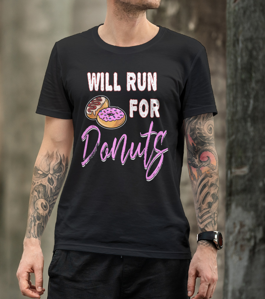 Will Run For Donuts Donut Lover's Delight T-Shirt