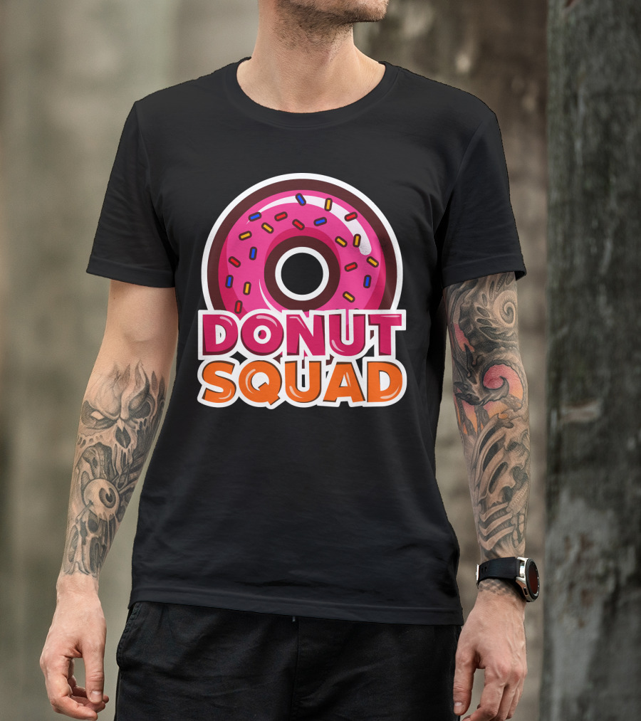 Cool Donut Squad Funny Doughnut Group With Sprinkles T-Shirt