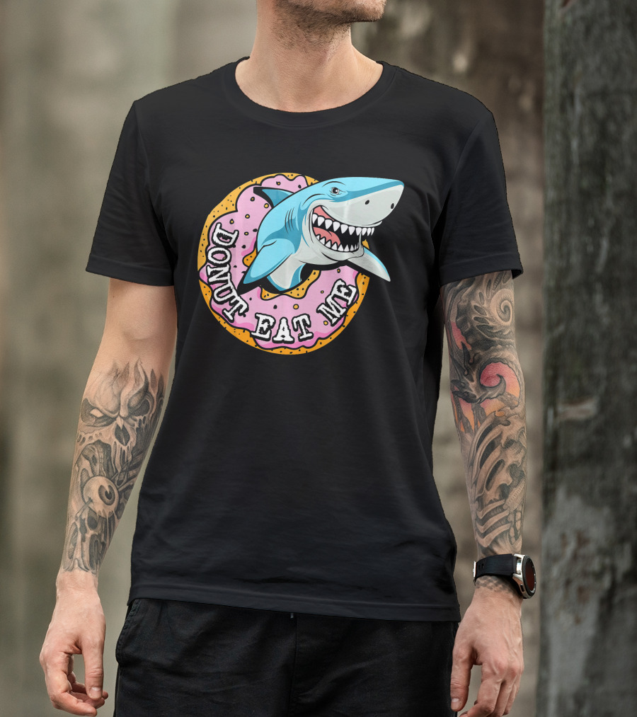 Donut Eat Me Shark Ocean Me T-Shirt