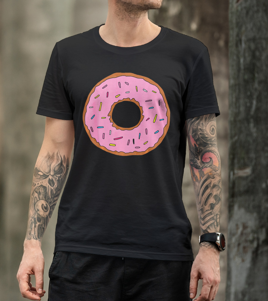Pink Sprinkled Donuts Delicious Sweets Foodie T-Shirt