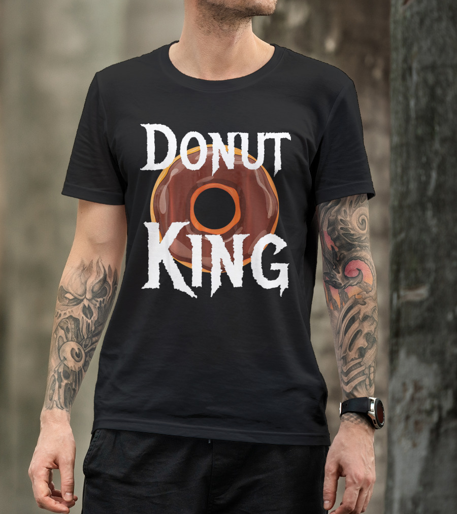 Donut King Food Lover Chocolate Glazed Enthusiast T-Shirt