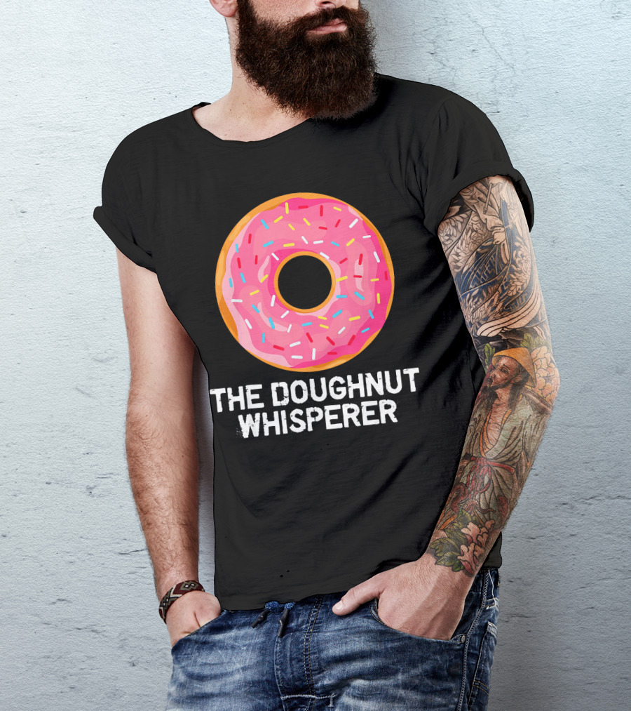 The Doughnut Whisperer Cool Pink Frosted Sprinkles T-Shirt