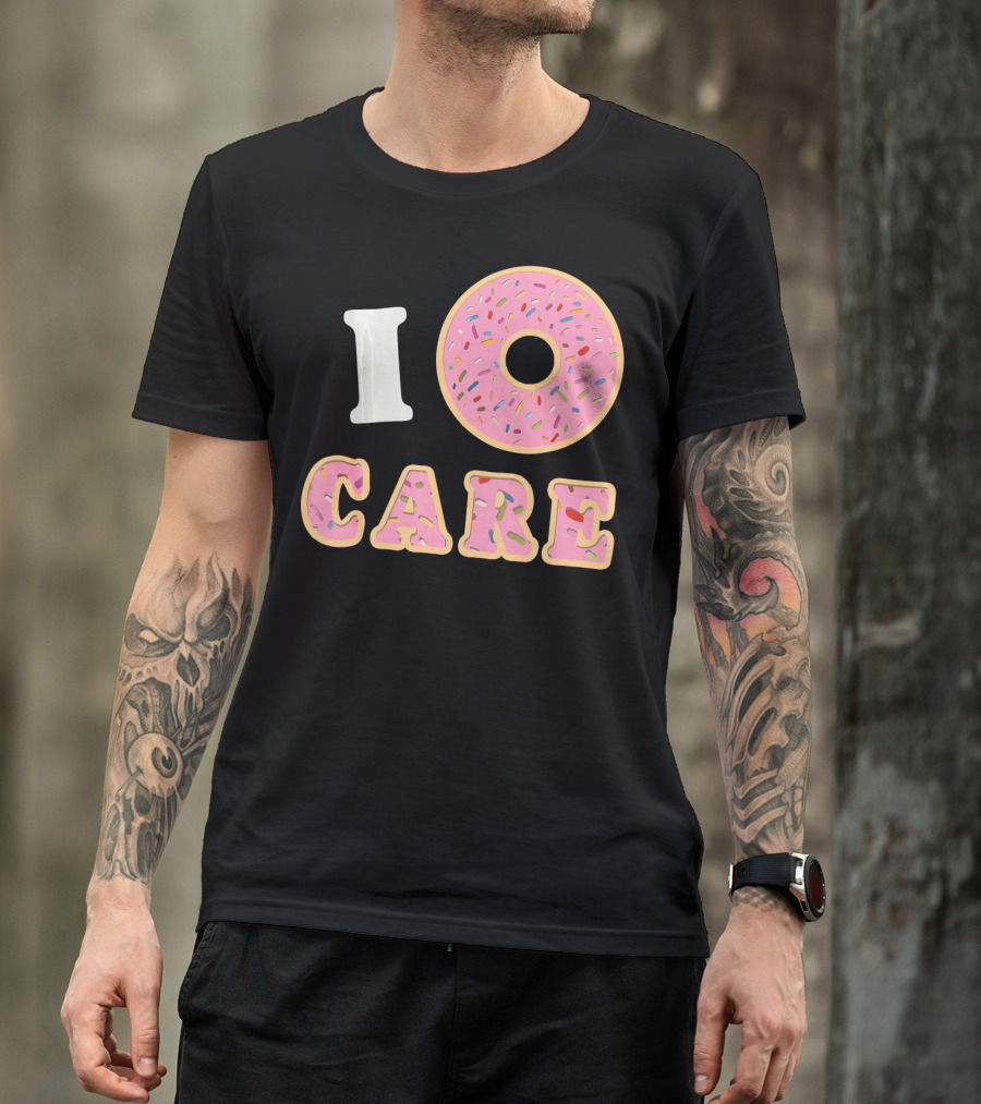 I Donut Care Funny Cool Sprinkles Doughnut T-Shirt