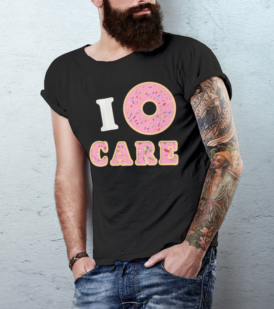 I Donut Care Funny Cool Sprinkles Doughnut T-Shirt
