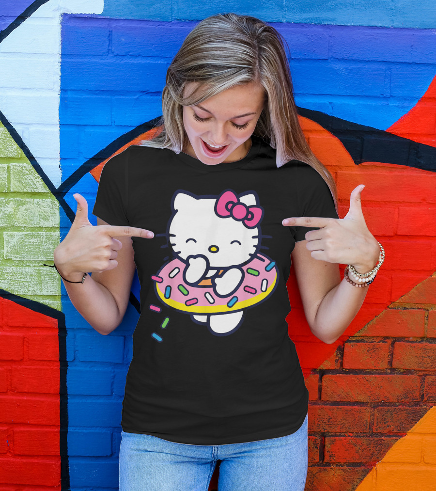 Hello Kitty Donut Floaty With Sprinkles Summer T-Shirt