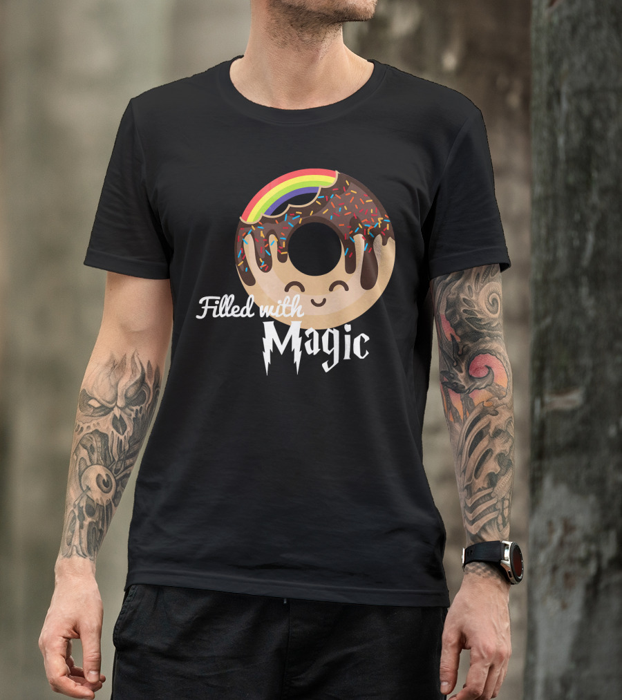 Magic Rainbow Choc Donut Filled With Magic T-Shirt