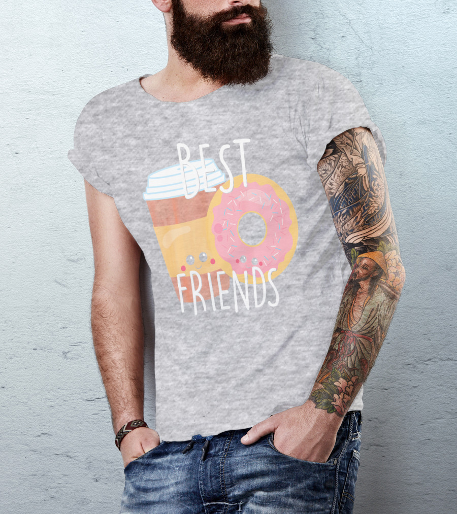 Best Friends Coffee And Donut Perfect Pairing T-Shirt