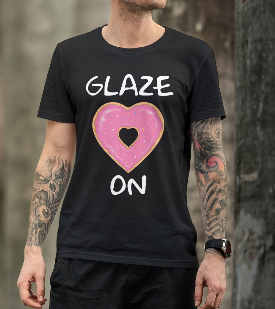 Bakers Dozen Glaze On Donut Heart T-Shirt