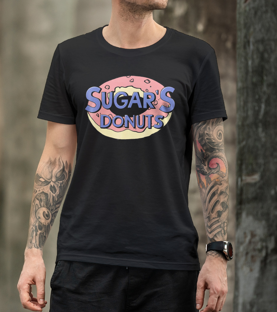 Marvel Captain Marvel Sugar's Donuts Grap Donut T-Shirt