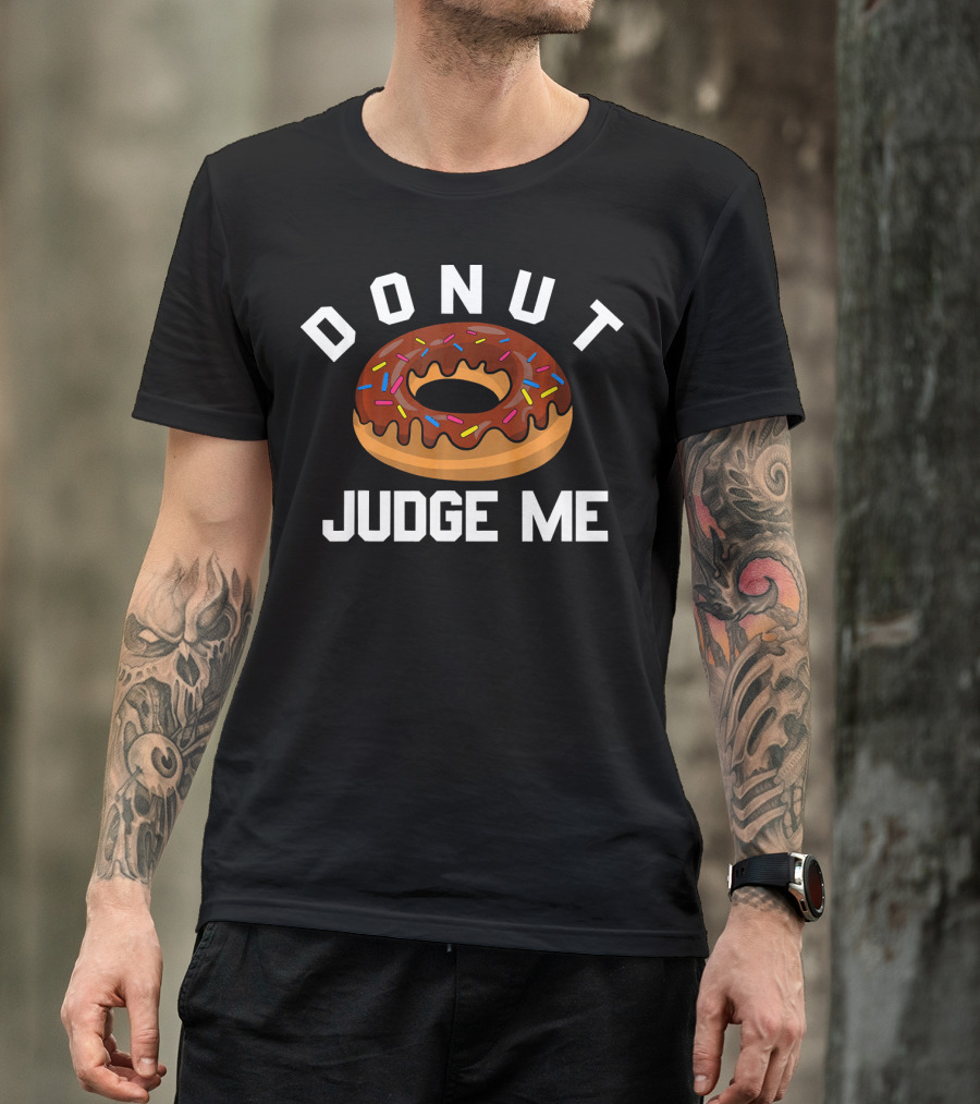 Donut Judge Me Chocolate Frosted With Sprinkles T-Shirt
