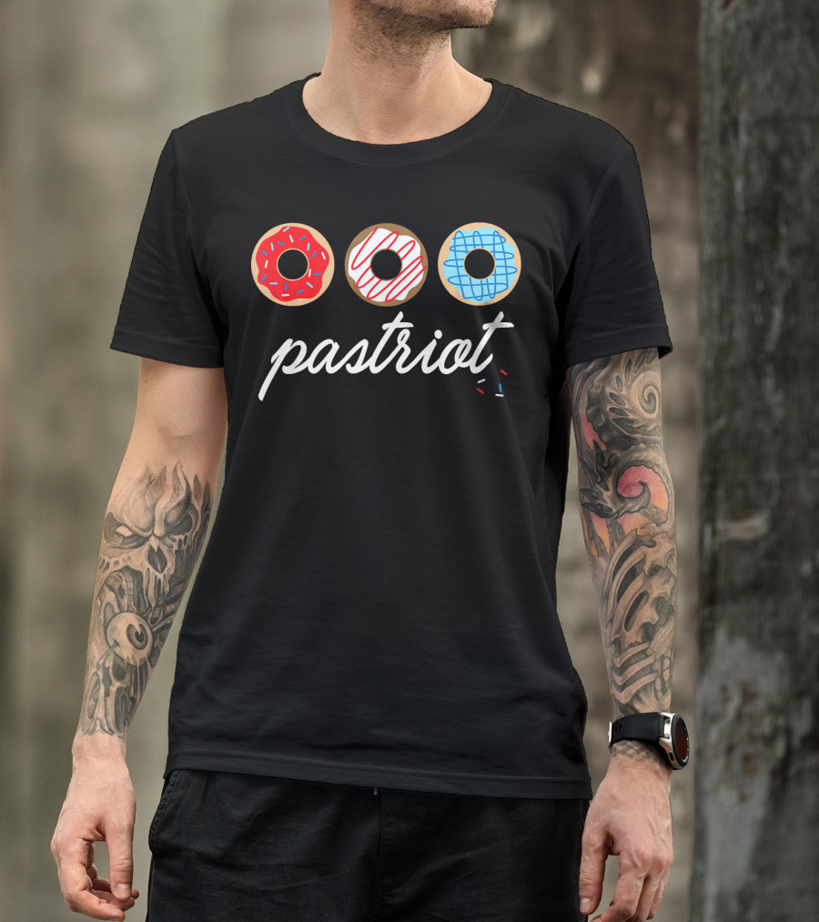USA Pastriot Donuts Red White Blue T-Shirt