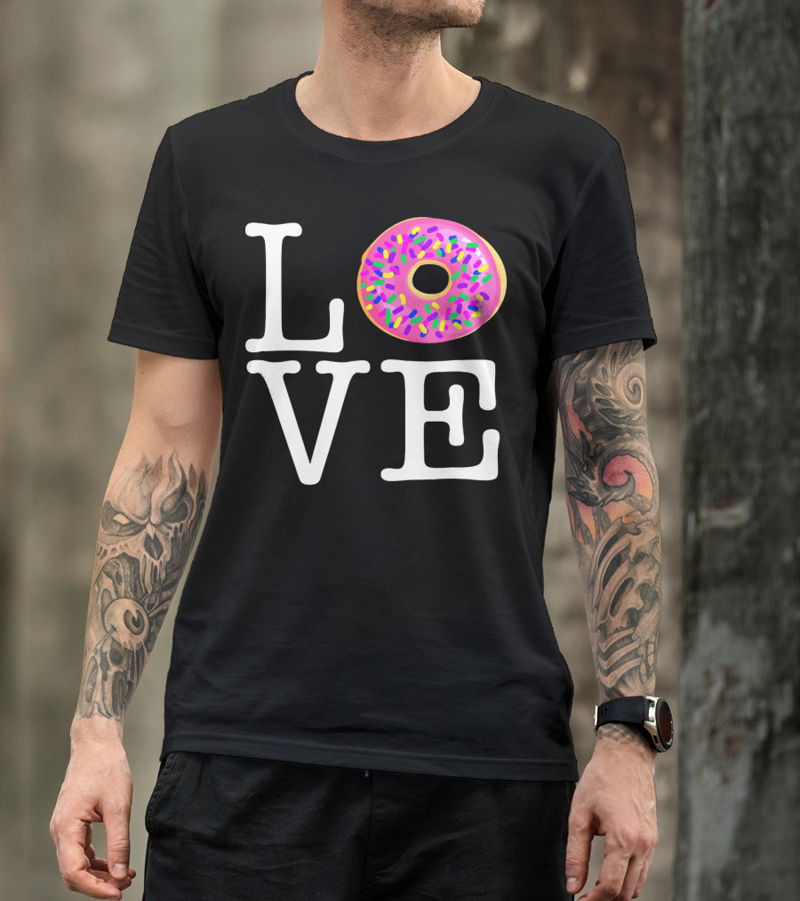 LOVE Donut Pink Sprinkles T-Shirt