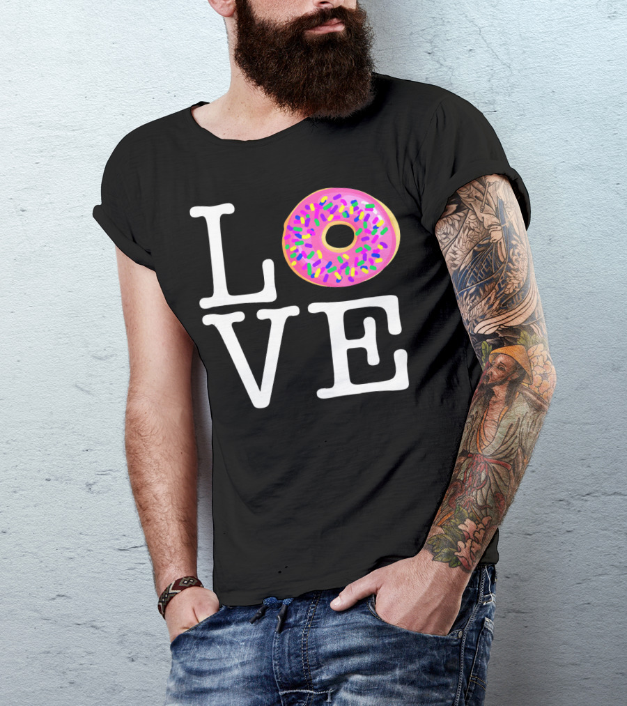 LOVE Donut Pink Sprinkles T-Shirt