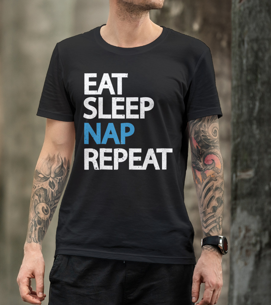 Eat Sleep Nap Repeat Funny Sleep Cycle T-Shirt
