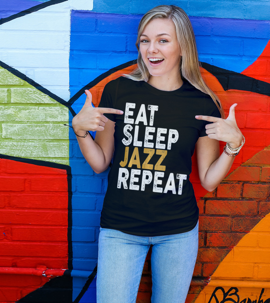 Eat Sleep Jazz Repeat Jazz T-Shirt