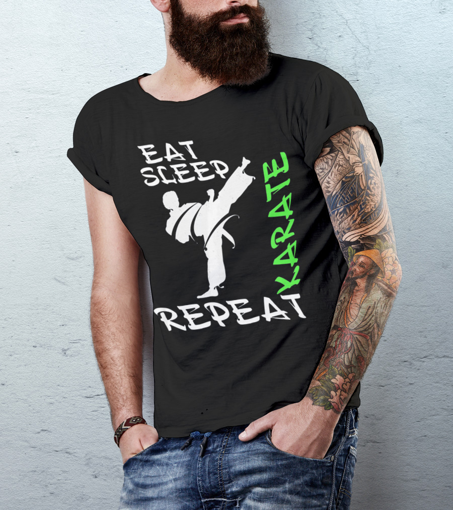 Eat Sleep Karate Repeat T-Shirt