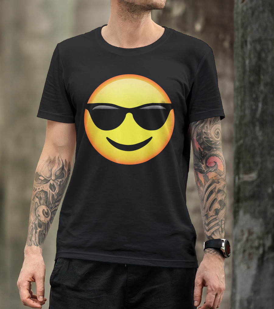 HD Emoji Sunglasses Face Emoticon T-Shirt