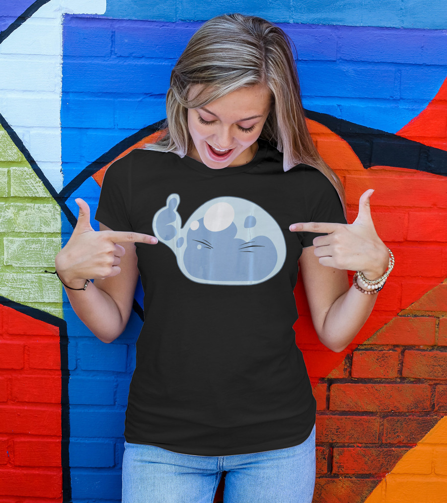 Thumbs Up Emoji Slime Anime Face T-Shirt