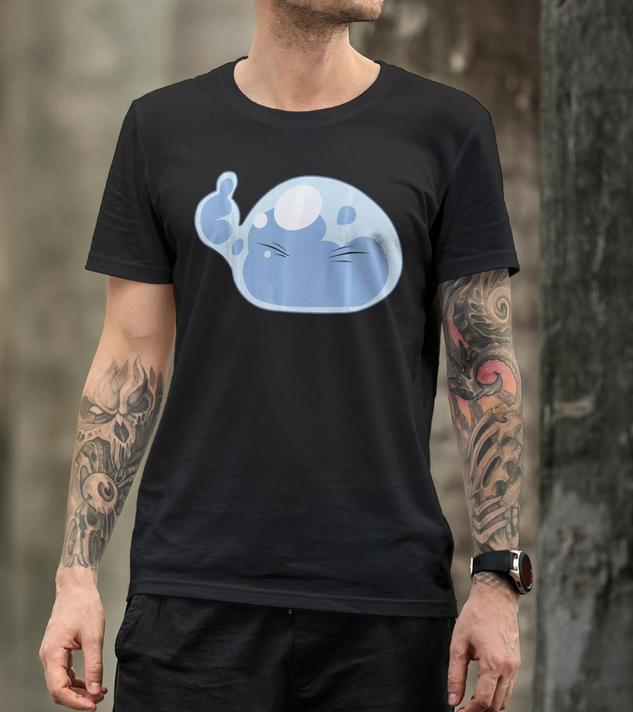 Thumbs Up Emoji Slime Anime Face T-Shirt