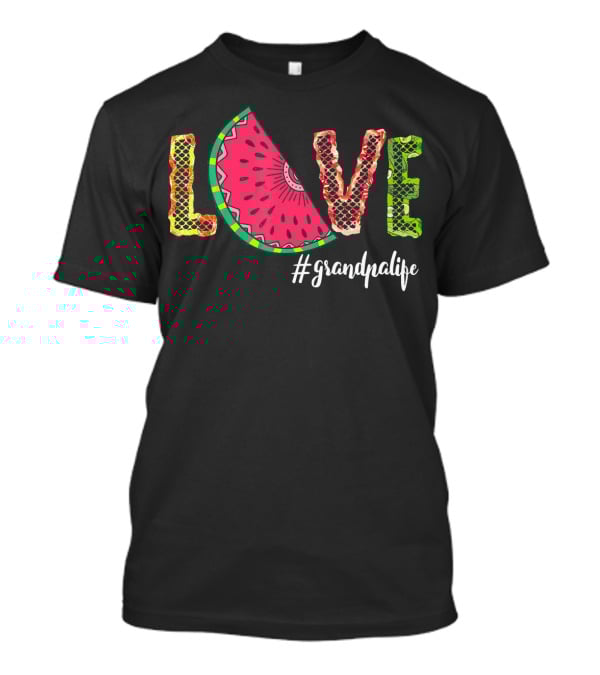 Love Watermelon #Grandpalife Summer T-Shirt