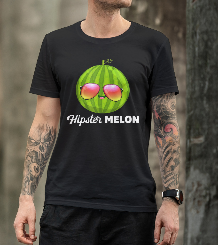 Hipster Melon Sunglasses T-Shirt