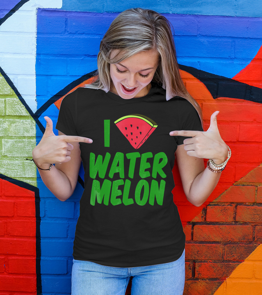 I Love Watermelon Slice Top T-Shirt