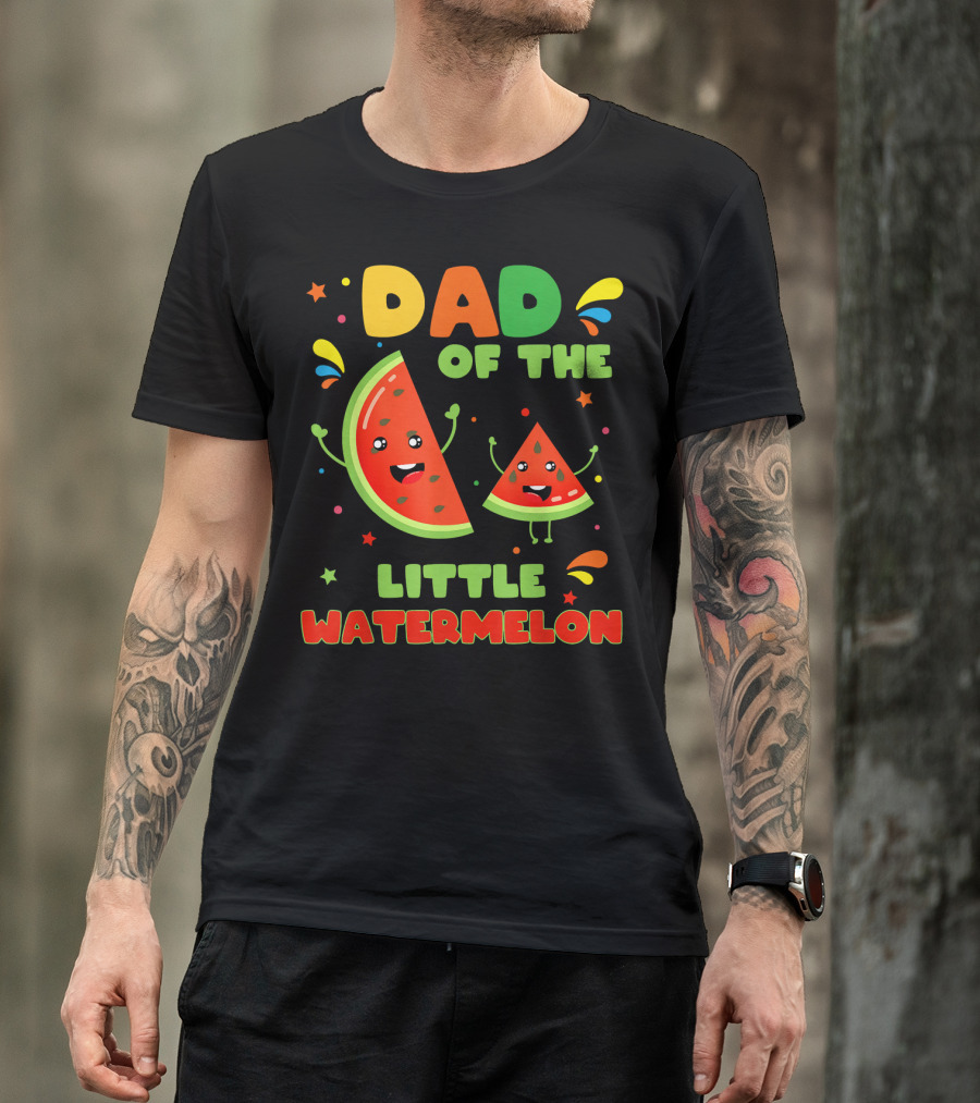 Dad Of The Little Watermelon Cute Fruit T-Shirt