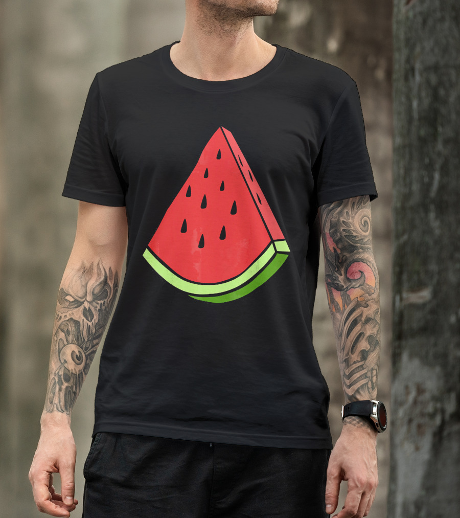 Watermelon Slice Red Green Wedge T-Shirt