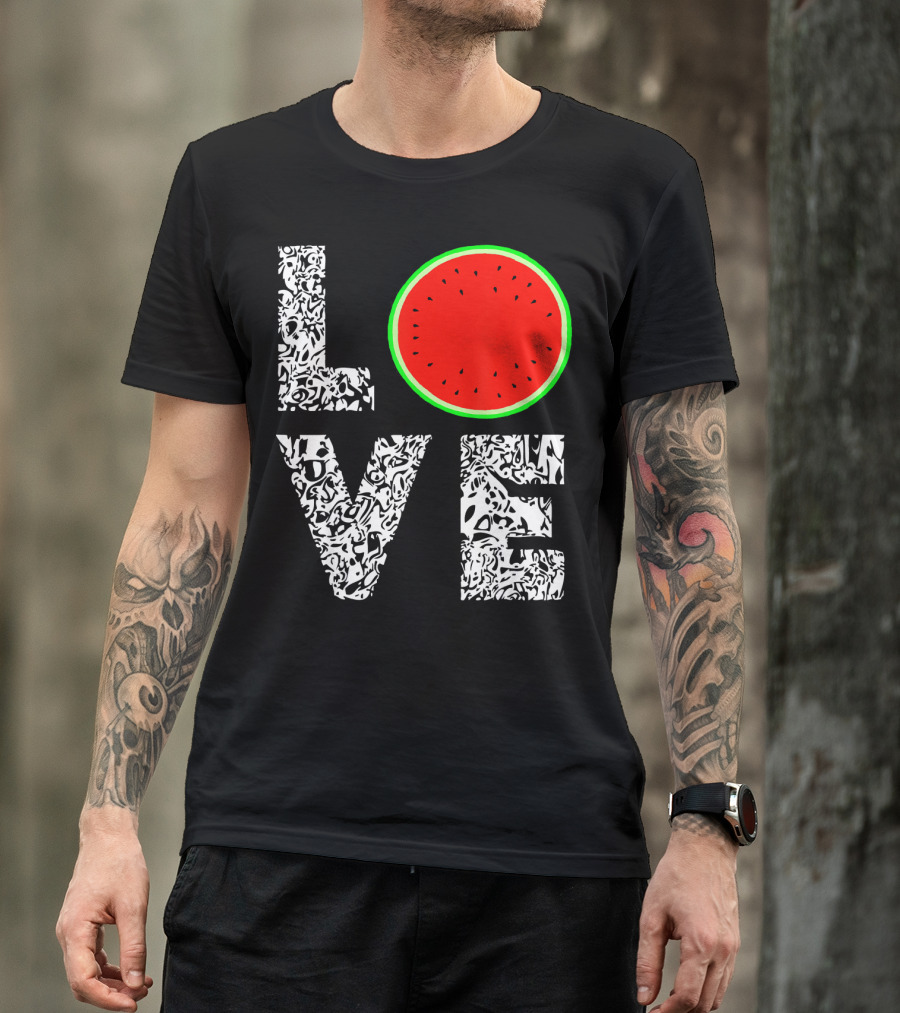 LOVE Watermelon Love Tropical Melon Summer T-Shirt