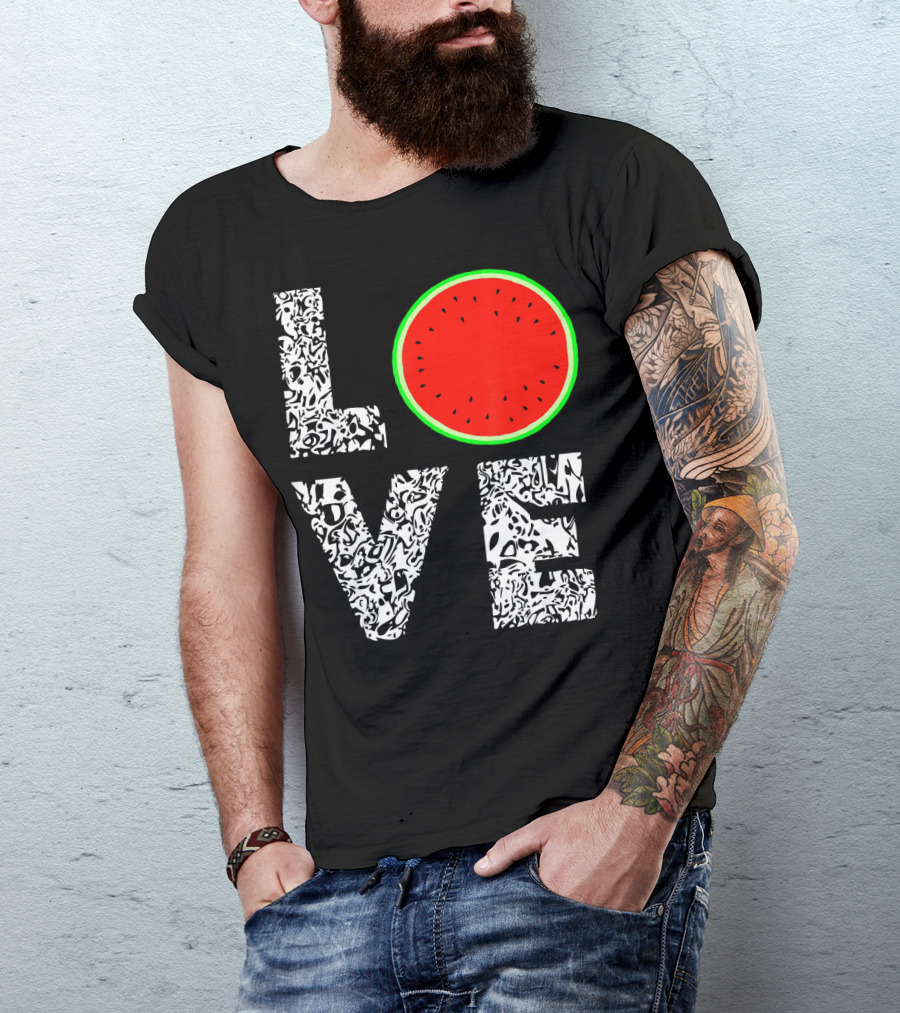 LOVE Watermelon Love Tropical Melon Summer T-Shirt