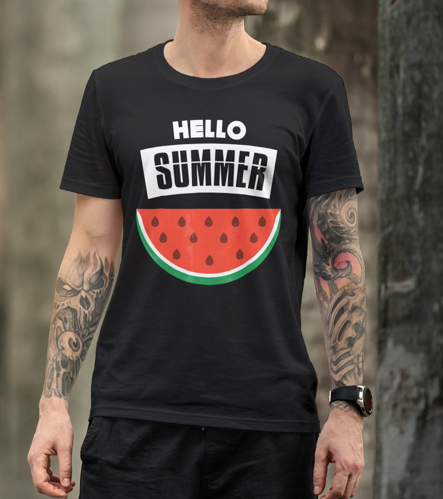 Hello Summer Watermelon Slice T-Shirt