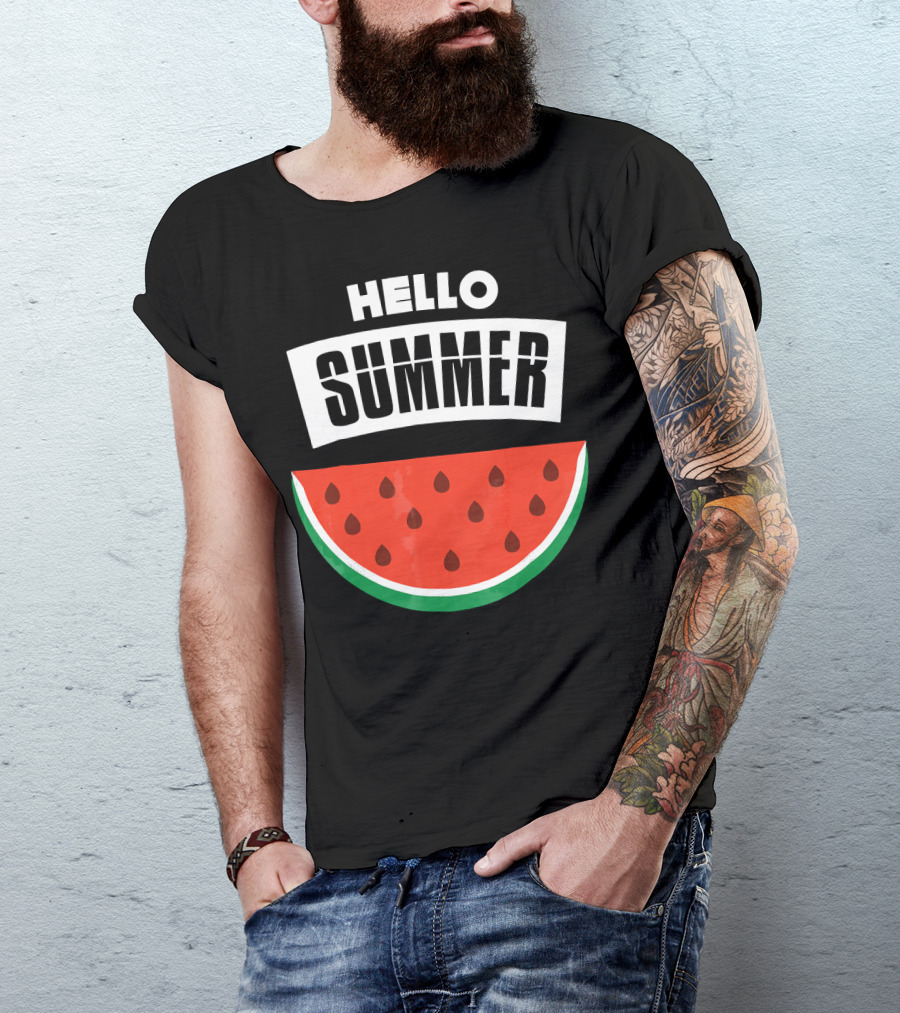 Hello Summer Watermelon Slice T-Shirt