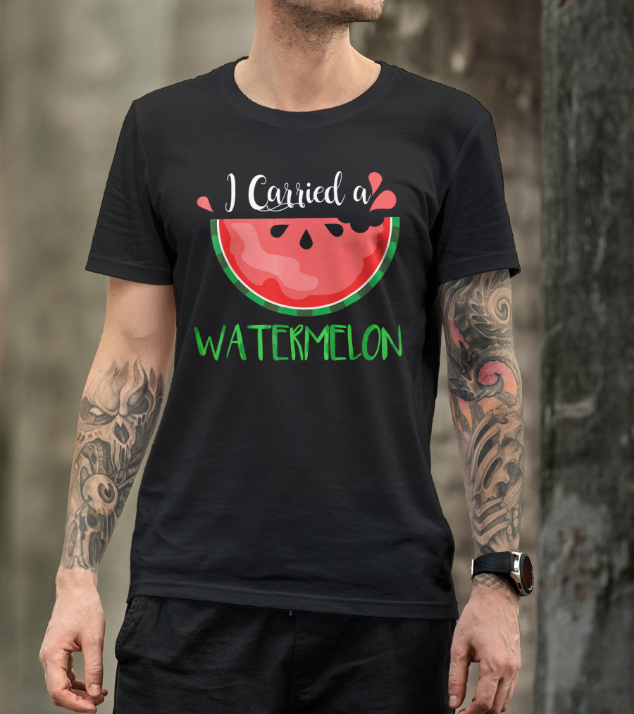 I Carried A Watermelon Funny Dancing Dirty Dancing Reference T-Shirt