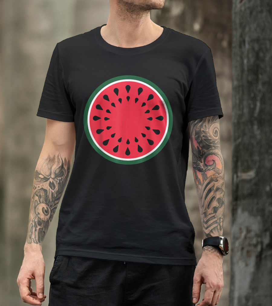 Watermelon Fruit Slice Easy Lazy DIY T-Shirt