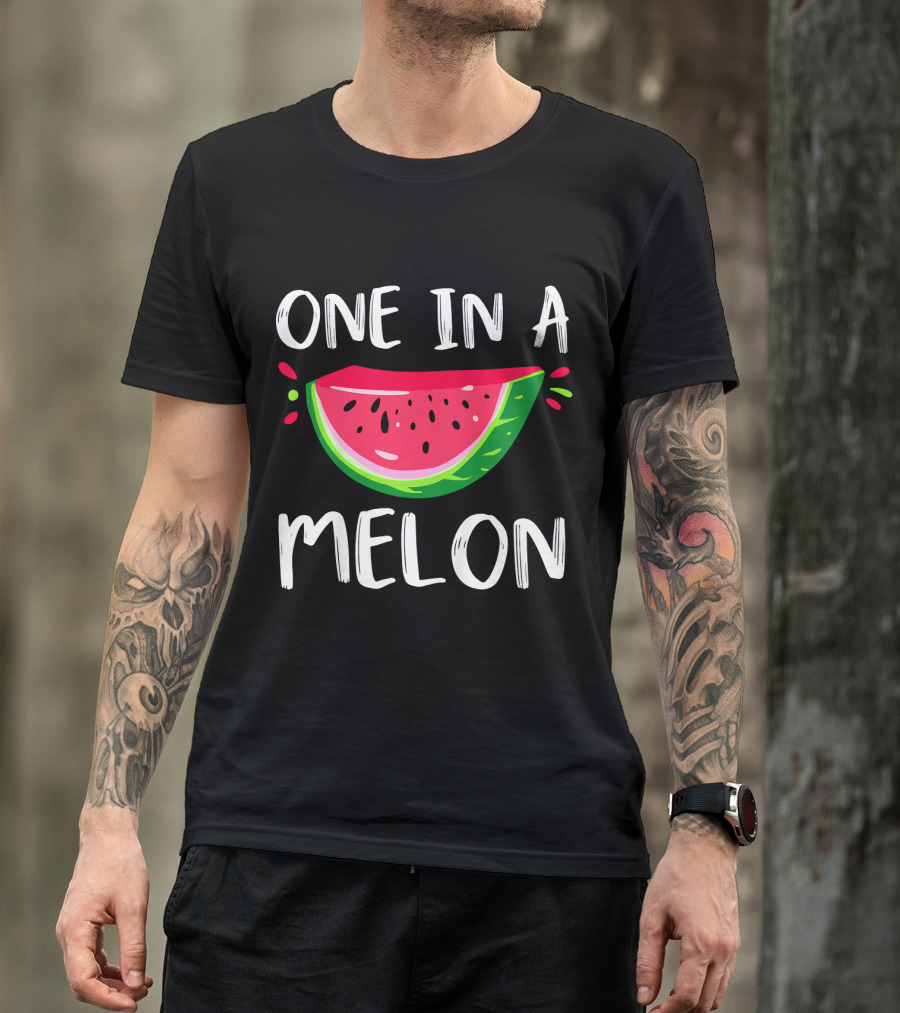 One In A Melon Kids Cute Watermelon Back To School T-Shirt