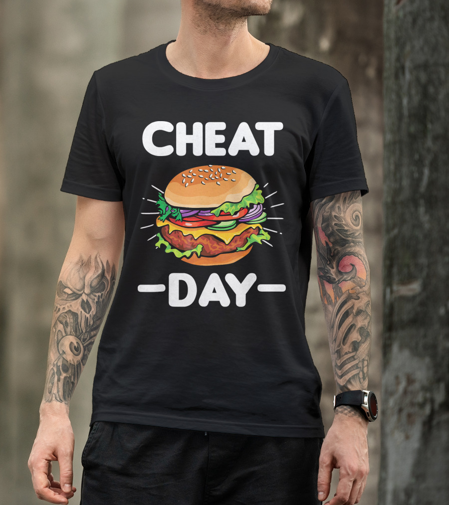 Cheat Day Funny Cheeseburger Ham T-Shirt