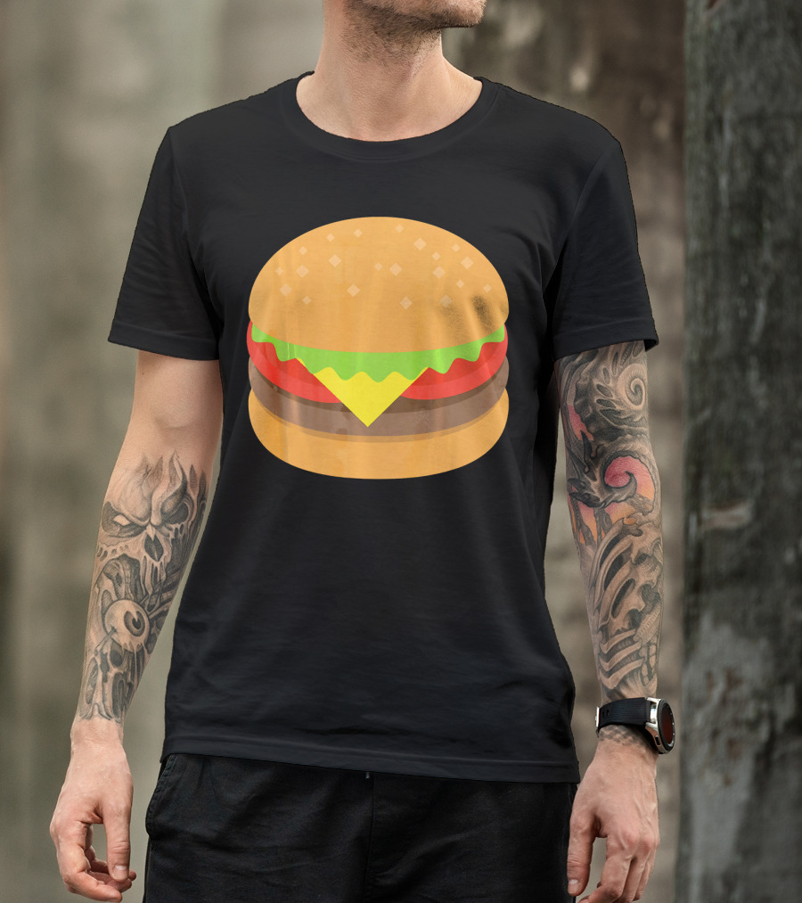 Hamburger Cheeseburger Emoji Emoticon Icon Burger T-Shirt