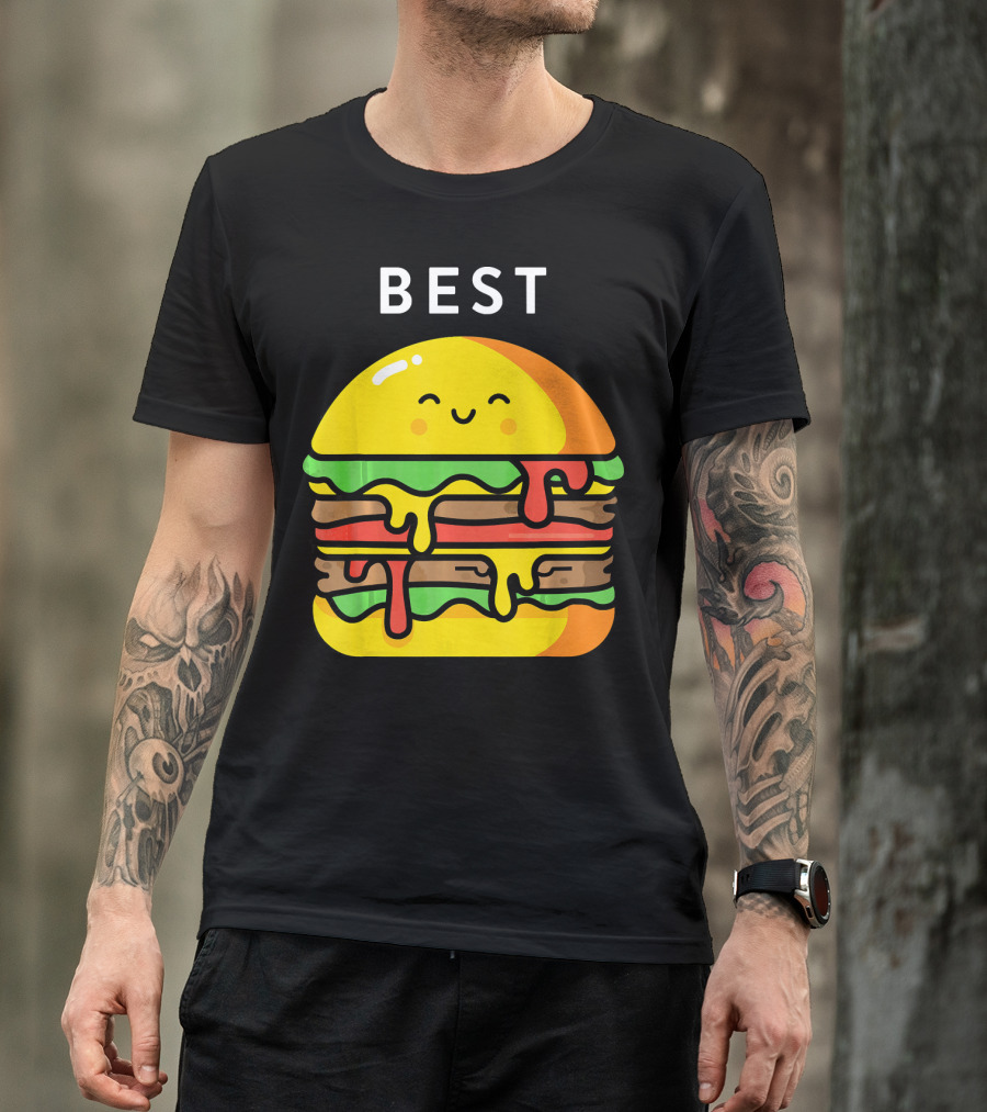 Best Burger Fries Best Friend Matching T-Shirt