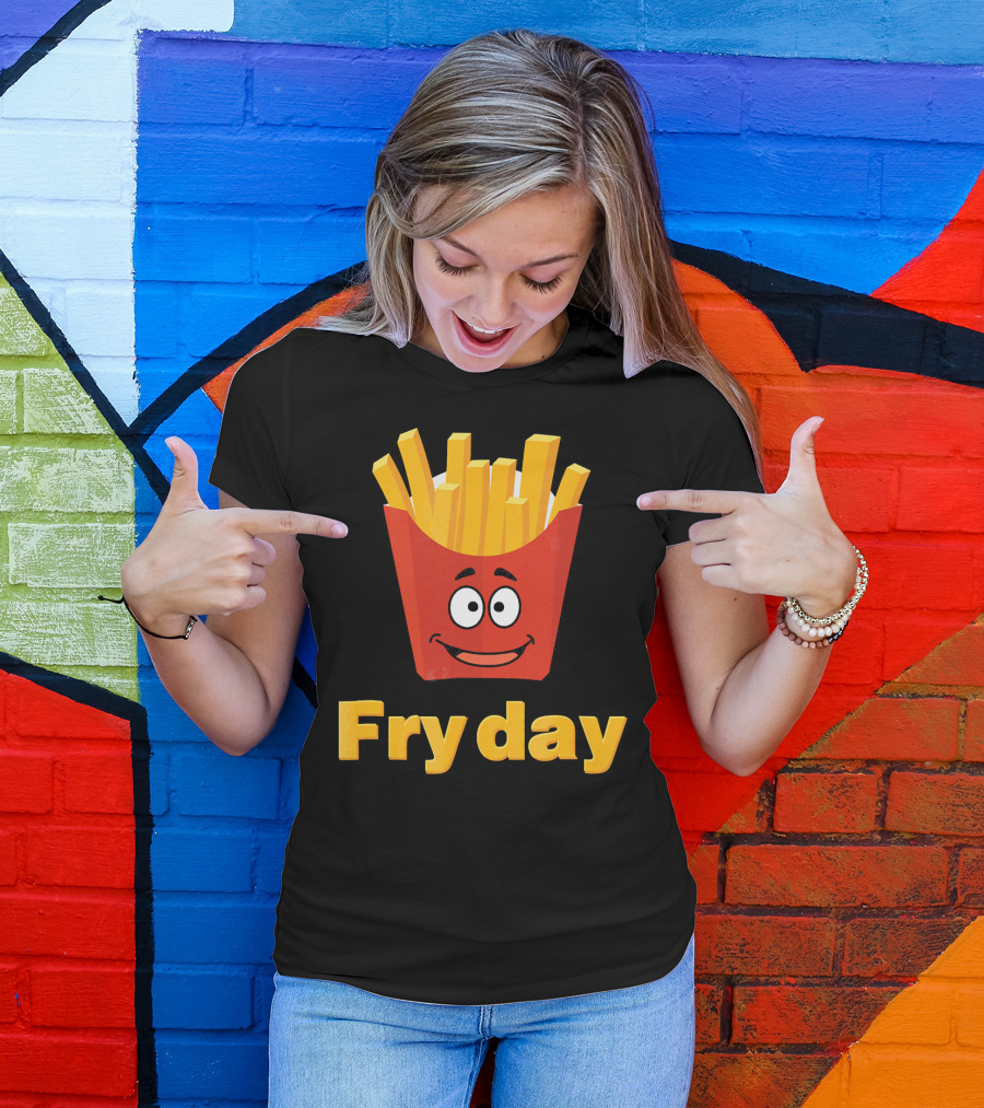 Fry Day Funny Fries Fry Day Burger Frid T-Shirt