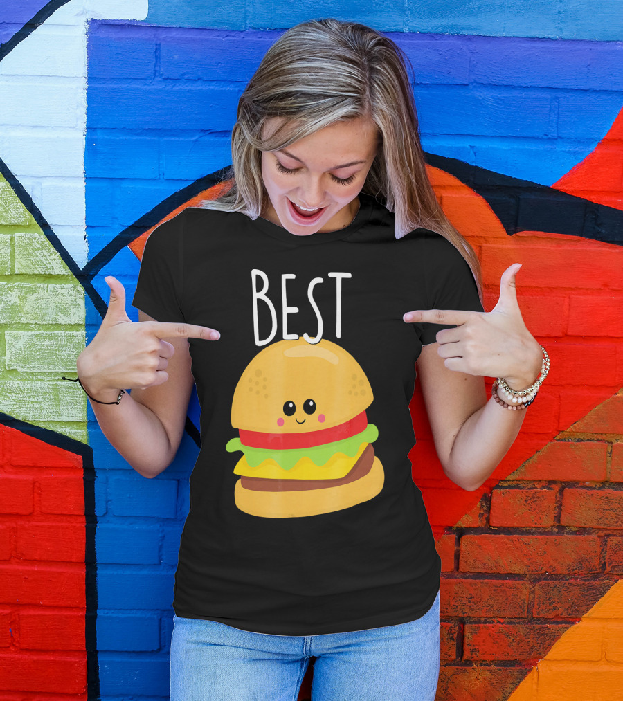 Bestie Cute Food BFF Best Friend Burger T-Shirt