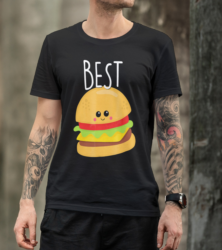 Bestie Cute Food BFF Best Friend Burger T-Shirt