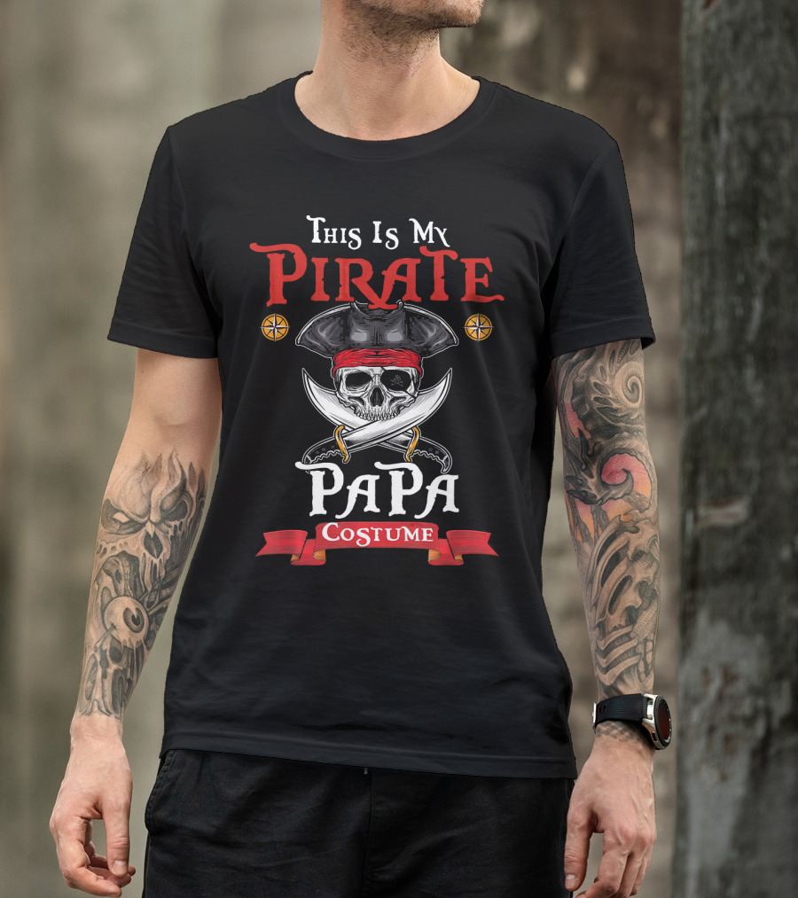This Is My Pirate Papa Costume T-Shirt