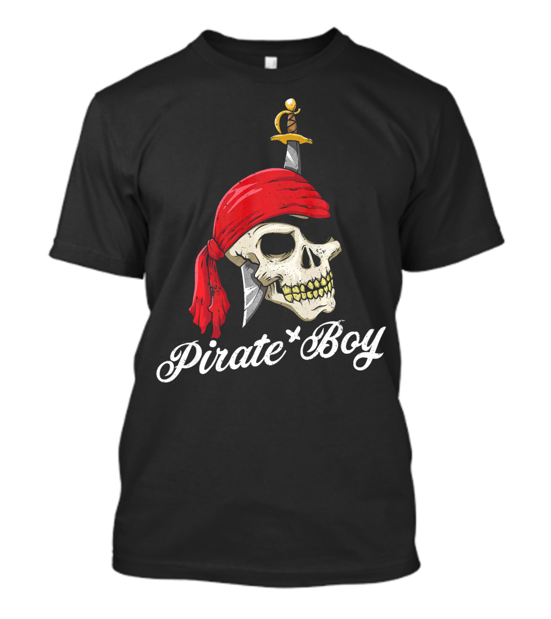 Pirate Boy Funny Jolly Roger Skull And Crossbone T-Shirt