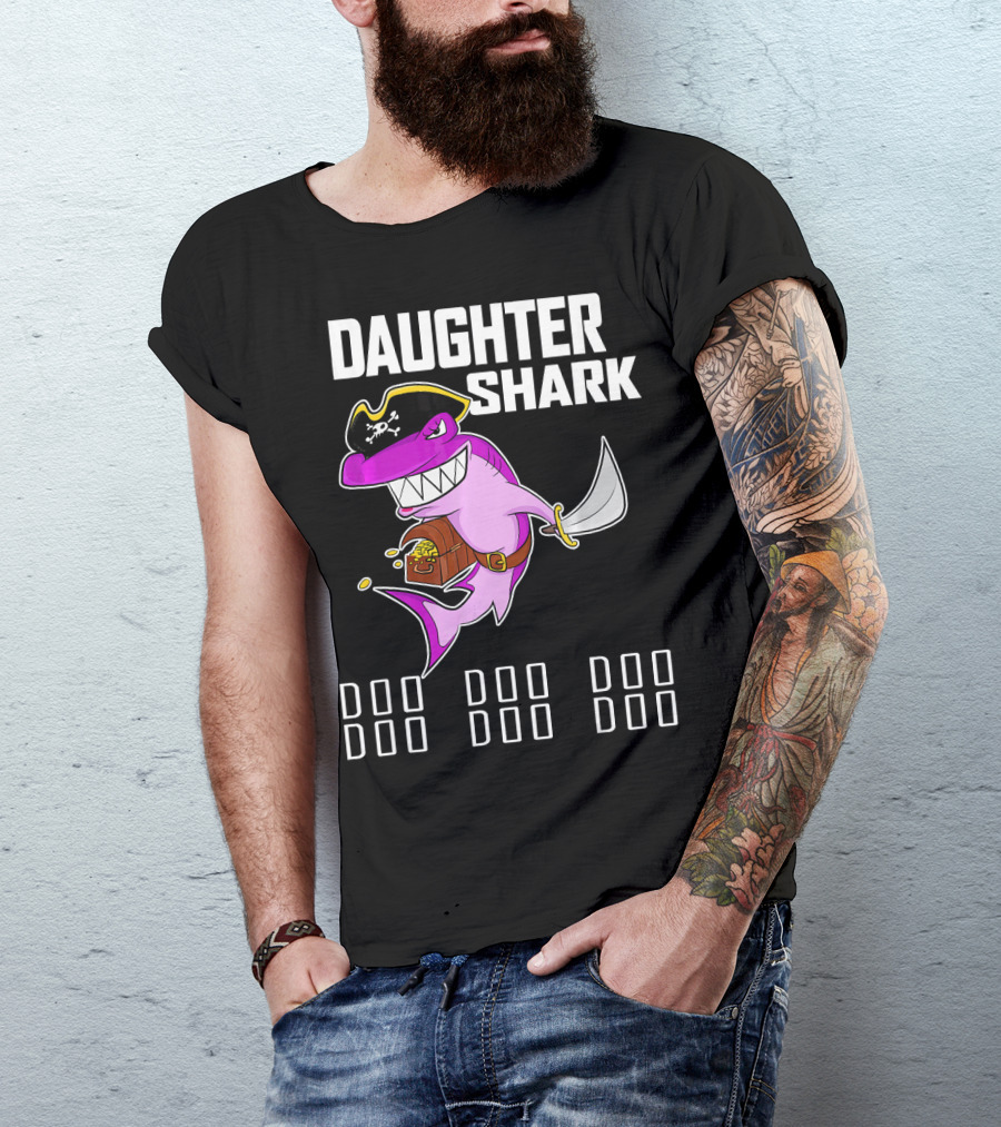 Daughter Shark Doo Doo Doo Pirate T-Shirt