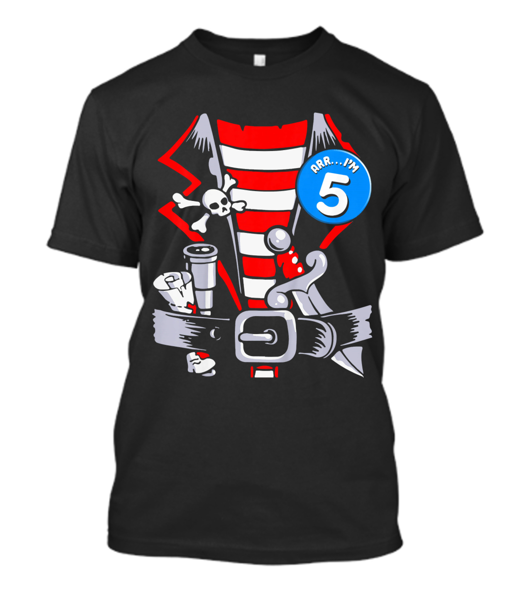 Arrr. I'm 5 Kids Birthday Pirate T-Shirt
