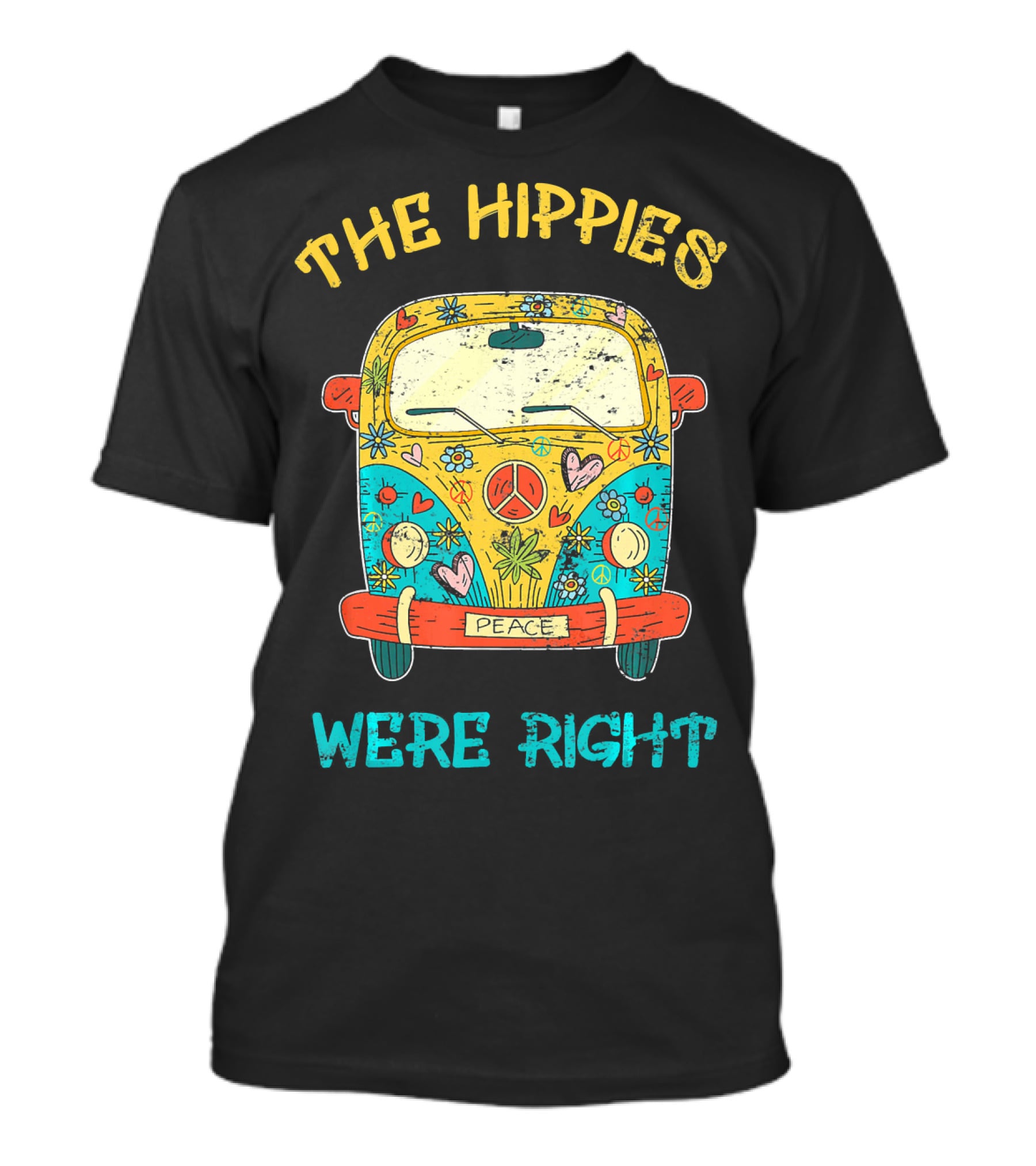 The Hippies Were Right Peace Van Vibrant Love T-Shirt